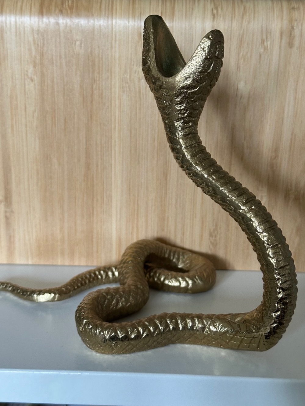 Threshold Gold Snake Candle Holder Halloween Whimsigoth decor - Picture 3 of 8